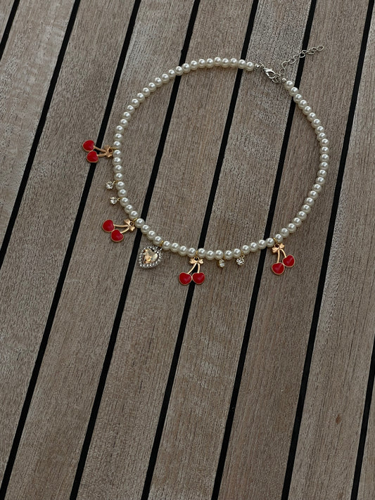 Necklace baby cherry