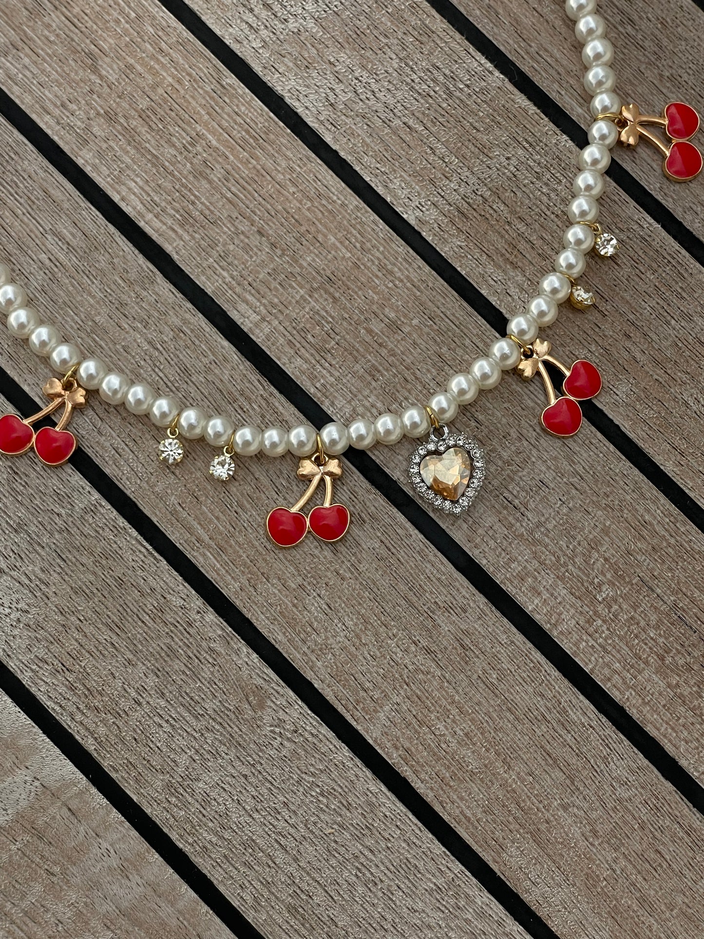 Necklace baby cherry